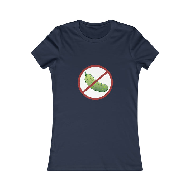 No Pickle! Women's Slim-Fit Premium Cotton T-Shirt - Great Pickleball Stuff