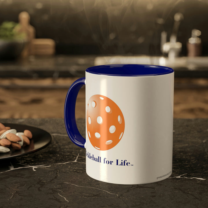 Pickleball for Life-Orange Coffee Mug-Great Pickleball Stuff