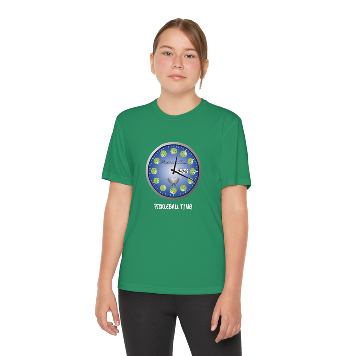 Pickleball Time Youth Moisture-Wicking T-Shirt - Great Pickleball Stuff